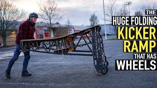 HUGE PORTABLE KICKER RAMP WITH WHEELS// MTB URBAN FREE RIDE