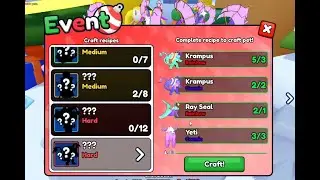 I managed to get the best crafted pet in Clicker Sim X! (Christmas Update)
