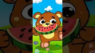 bear's watermelon delight  #watermelonbear #cutebear #summerforkids #toddlervideo #3danimation