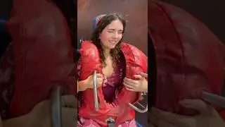 She said she's not scared... wait for it 😭 #funny #shortvideo #short #shorts