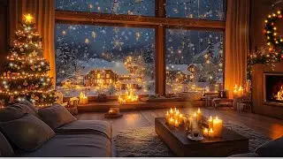 Winter Magic at Home ❄️ Warm Fireplace & Relaxing Sound