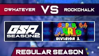 Dwhatever vs BES RockChalk | Regular Season | GSA SM64 70 Star Speedrun League D1 Season 2
