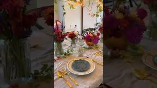 A Fairy Thanksgiving Tablescape #thanksgivingdecor #friendsgiving #tablescapes #dinnerset #decor