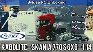 KABOLITE 1/14 - SCANIA 770 S 6x6 inkl. Kipp-Anh&auml;nger, Licht 💡& Sound 🔊 // RC UNBOXING & Test