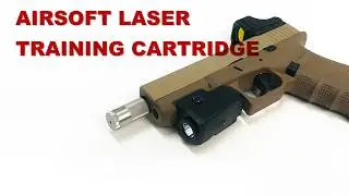 Recoil-Enabled Dry Fire Training Laser Cartridge for Airsoft Pistols