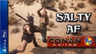 Let's Play Conan Exiles | PS4 Pro Official Multiplayer Server | PvP Combat: They Came For Us!