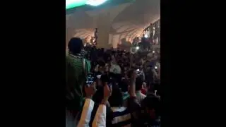 طرب  ومزمار جمهور الاهلي عند النادي بعد مباراة الاتحاد
