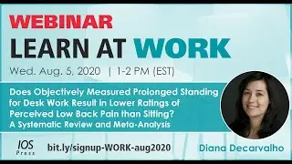 Does Prolonged Standing for Work Result in Lower Ratings of Perceived Low Back Pain than Sitting?
