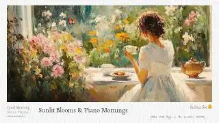 Sunlit Blooms & Piano Mornings | Floral Dawn Serenades | Gentle Piano for Morning Bliss