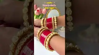 Trendy chuda for karwa chauth 🪷|| karwachauth special finds from meesho &hearts;️|| bangles from meesho 🩷