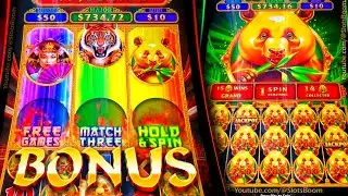 TRIPLE SUPREME EXTREME - BONUS!!! Free Games Golden Panda Feature 1c Aristocrat CASINO SLOTS