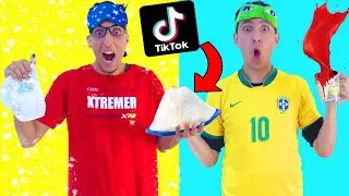 تجربة خدع التيك توك tik tok 😱 حقيقة أم كذب ؟ 🤪 صنعنا الثلج بليكوش ههههههه🧨😳