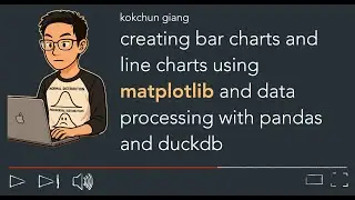 Matplotlib fundamentals - bar chart and line chart from dataframe