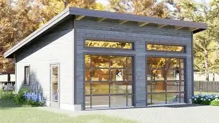 Post and Beam Garage Walkthrough | 24x24 Timber Frame Build