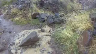 water cascading down trail Hunter Creek reno nevada