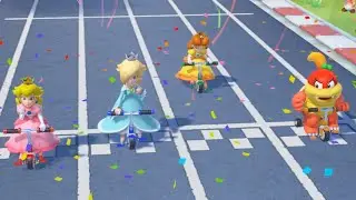 Super Mario Party Minigame - Peach vs Rosalina vs Daisy vs Pom Pom