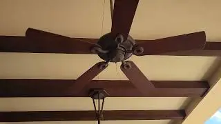 Ceiling fans at a balcony