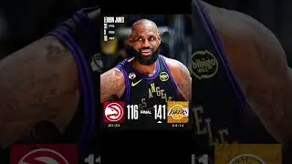 Atlanta Hawks versus Los Angeles Lakers game score ￼