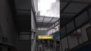 Techo corredizo en aluminio y Pol&iacute;carbonato macizo #techos