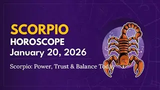 Daily SCORPIO Horoscope (January 20, 2026) ♏️ 🌟 Scorpio: Power, Trust & Balance Today