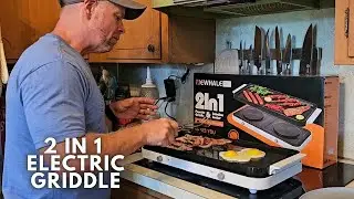 Electric Griddle | 2-in-1 Electric Griddle & Countertop Burner