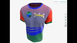 3D configuration sport cloth project using three.js , react three fiber and WebGL