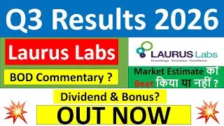 Laurus Labs q3 results 2026 | Laurus Labs results today | Laurus Labs Share News | Laurus Labs Share