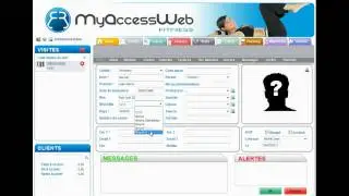 MyAccessWeb  Gestion de salle de sport, fitness - Saisie d'un client