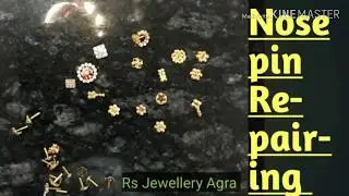 Gold Nose Pin Repairing At Home by Rs Jewellery Agra (Jewellery Repair).||Easy method||.