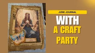 Side oblong pocket with envelope Solar Witch kit Junk journal by Ink and Page Journals printable fre