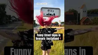 Danish Street Signs: Vestjylland 🇩🇰 #denmark #jylland #language