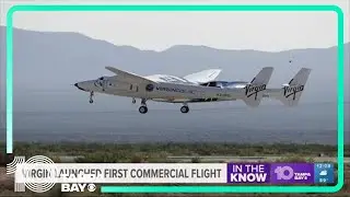 Virgin launched first commercial flight to space