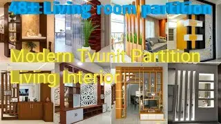 48±[Living Room Partition][Modern Tvunit Partition Living Interior Designe Ideas](@B-interior1176) 