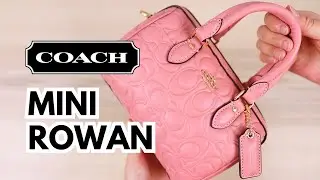Милейшая розовая сумка Coach Mini Rowan 💗 Распаковка кошелька