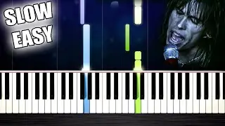 Aerosmith - I Don't Want to Miss a Thing - SLOW EASY Piano Tutorial by PlutaX