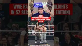 QUICK WWE RAW RECAP and RAW HIGHLIGHTS 1/12/26 AJ Styles vs Gunther #wwe #raw #rawrecap #soto619