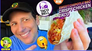 Taco Bell&reg; Sweet Chipotle BBQ Crispy Chicken Taco Review 🌮🔔♨️🌶️🌮 Peep THIS Out! 🕵️&zwj;♂️
