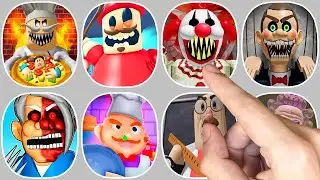 GRUMPY GRAN,Toby's HOSPITAL,CHEF KITCHEN,Papa Pizza's Pizzeria,The Pet Shop,Mr funny toyshop