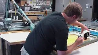 Screenprinting Newspaper Blackout Poems