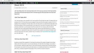 12th Time Table 2019 Intermediate Date Sheet, Exam Scheme Expected