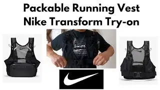 ИДЕАЛЬНО ДЛЯ ФЕСТИВАЛЕЙ! Распаковываемый жилет/поясную сумку Nike Transform, примерка/распаковка (размеры M/L)