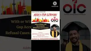 Apply For German #studentvisa #gapaccepted