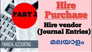 Journal Entries for Hire Vendor | Financial Accounting | ASF Academy