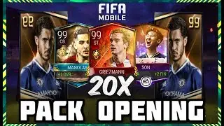 20x Master Player Packs! Hunt for 99 Rated Players | FIFA MOBILE MASTER PACKS PACK OPENING