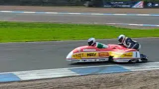 Steve Webster 500cc two stroke sidecar demo run 2023