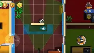 Robbery Bob Downtown level 8: Candid camera (method 2)