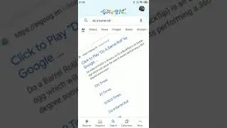 do a barrel roll Google