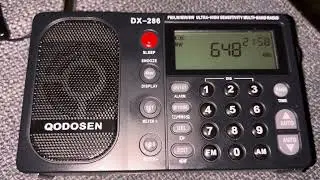 Radio Caroline North (via Ross Revenge), 648kHz, 21:59UTC, 8th August 2025
