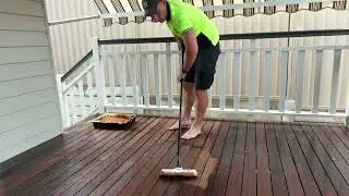 Deck clean and oil