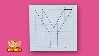 Write Block Style Alphabet - 'Y'